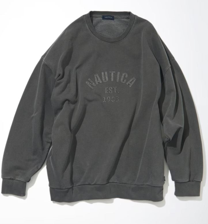 Nautica 刺繡字體大學T (4色)