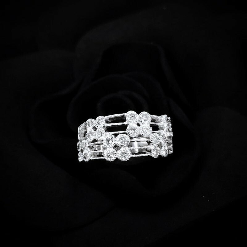 18K White Gold 0.44ct Diamond Ring