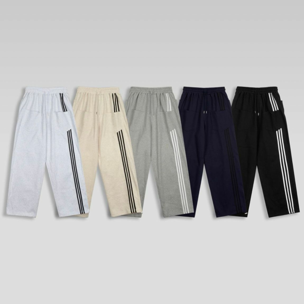 三間可束腳棉質鬆身褲 LEGIT-003P