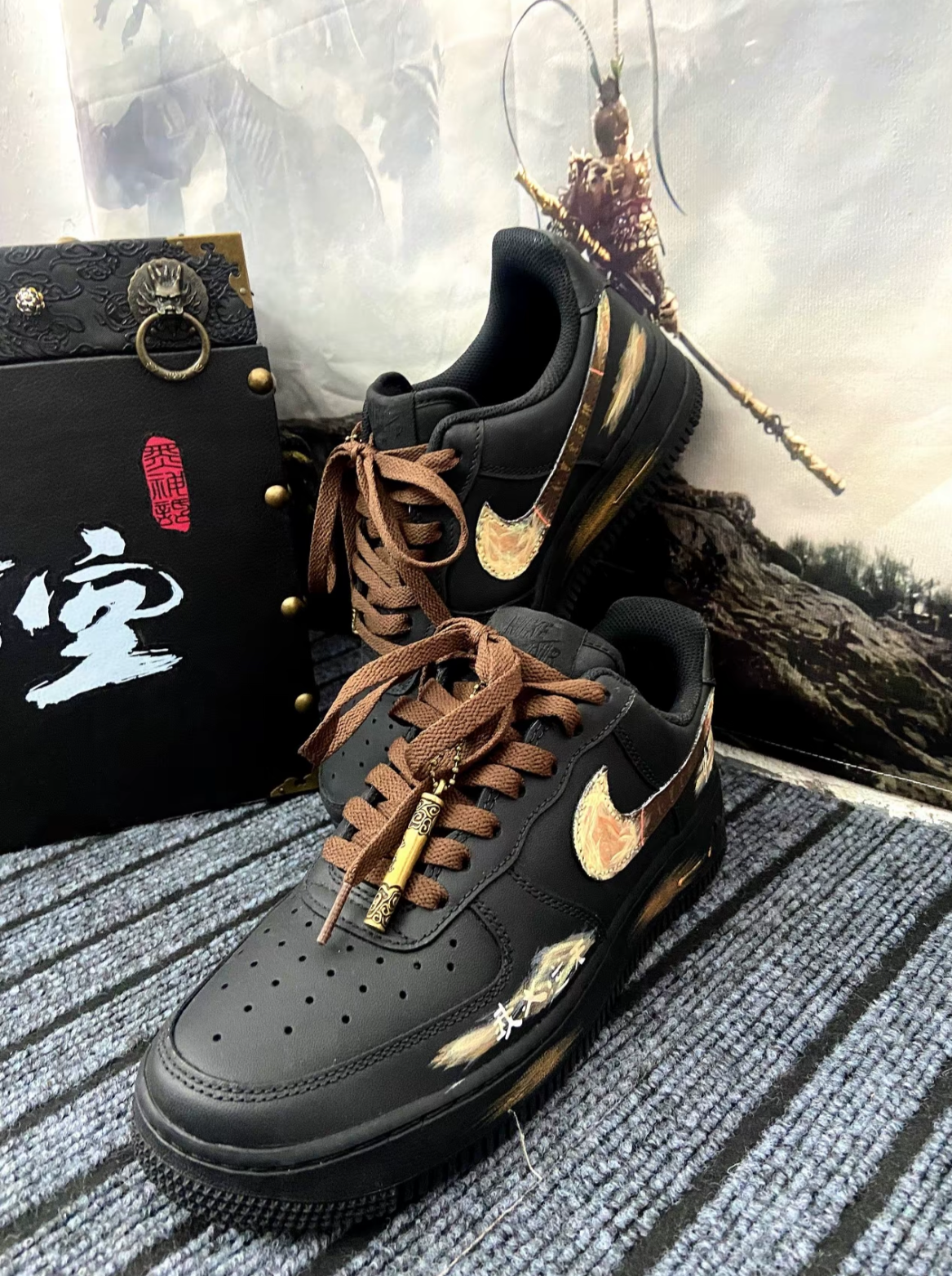 【訂製款】NIKE AIR FORCE 1 AF1 黑悟空 逆天命 CW2288001