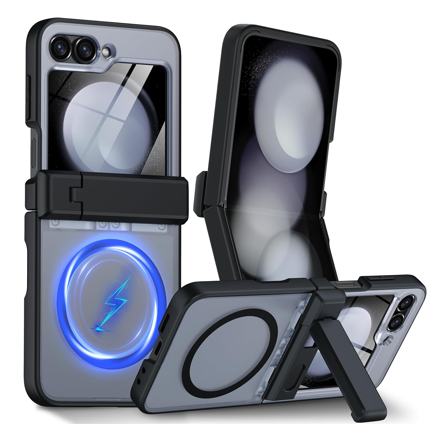 XPRO - Mag AG Stand - Samsung Z Flip 6 Case 外屏保護磨砂磁吸支架防撞手機保護硬殼 FE
