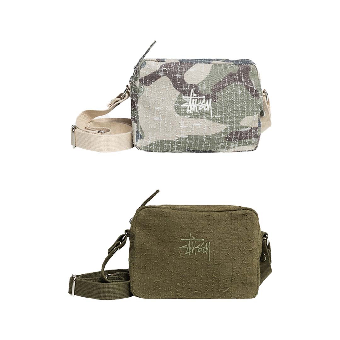 2024AW STUSSY NEEDLE PUNCH SIDE POUCH 迷彩 側背包 小包 現貨 134268