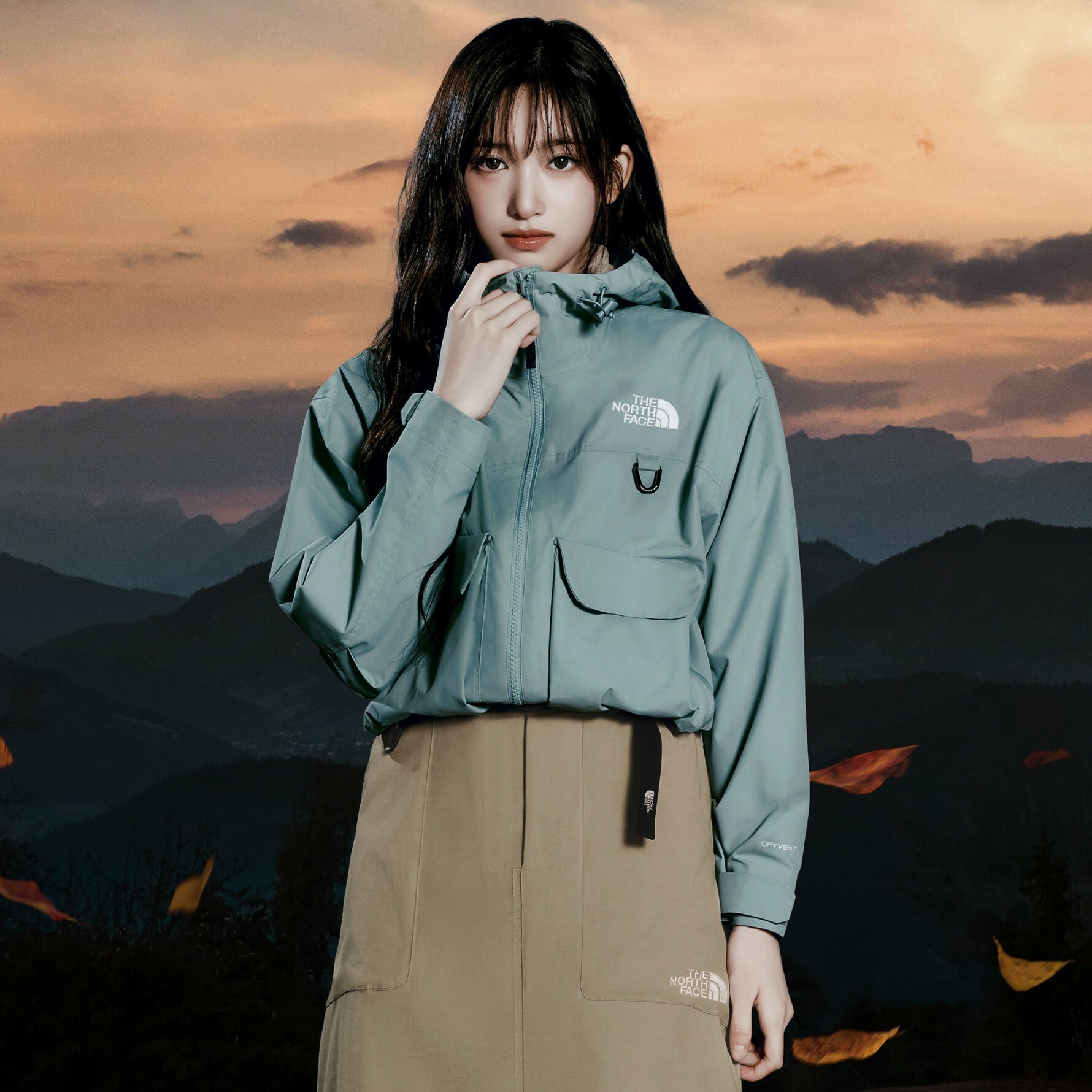 【代購】THE NORTH FACE 北臉 女 STORAGE WP 雙口袋 連帽 外套 NJ2HQ86