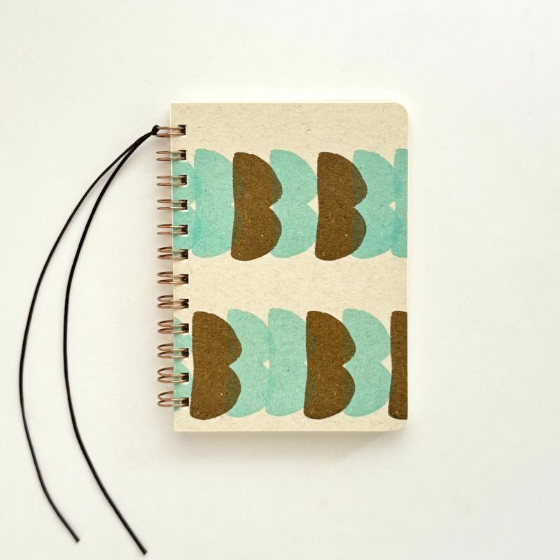 綁線環裝筆記本 義式脆餅 / 水縞 / 日本
