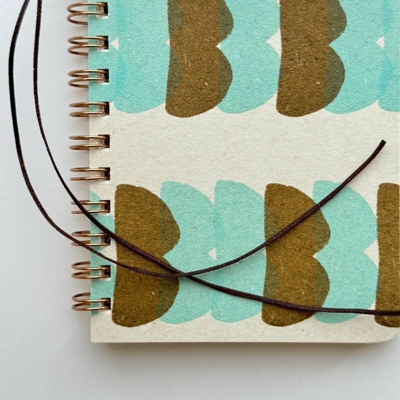 綁線環裝筆記本 義式脆餅 / 水縞 / 日本