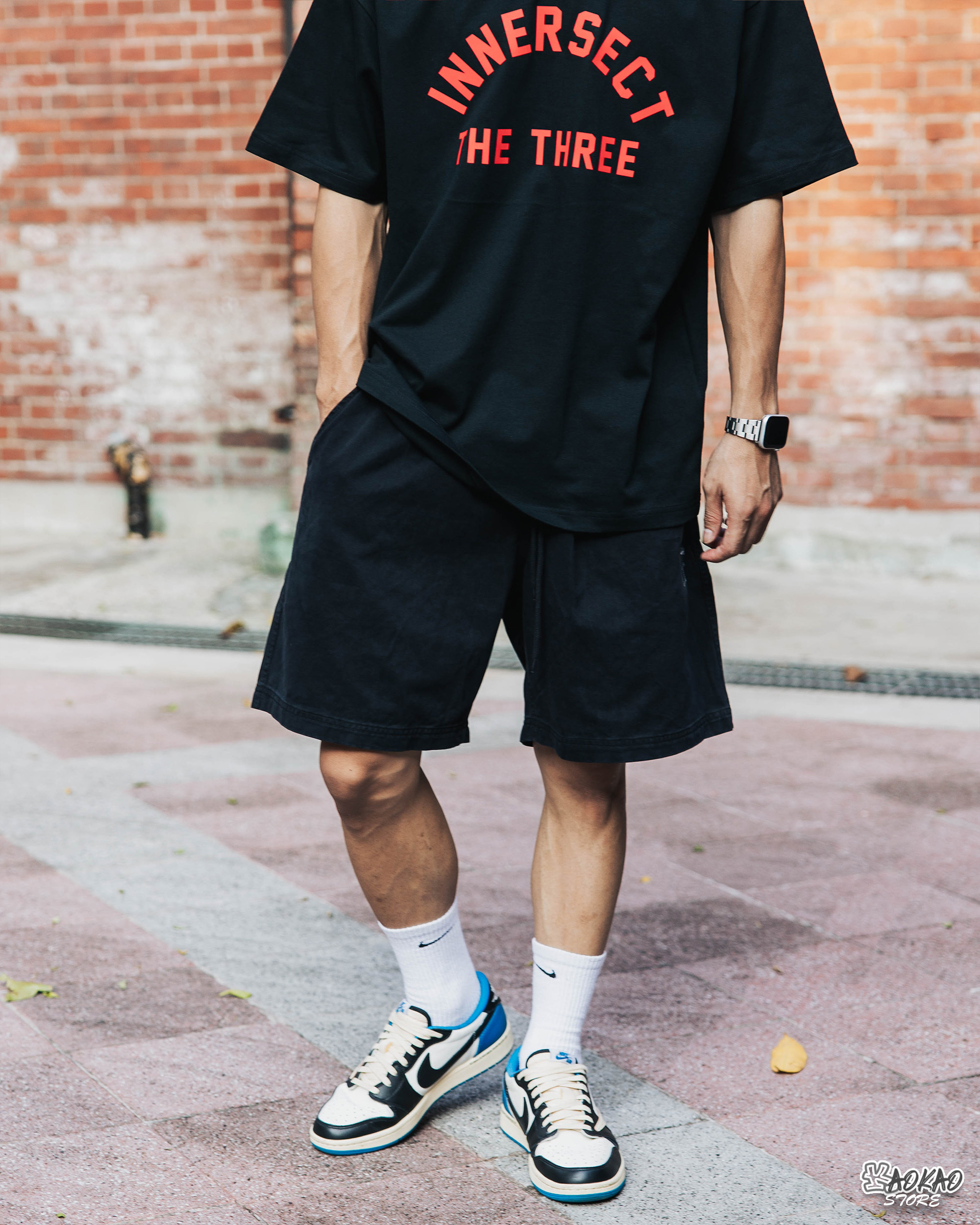 BLACK FLAG 黑旗 Plain Washed Shorts【JBF24P012】