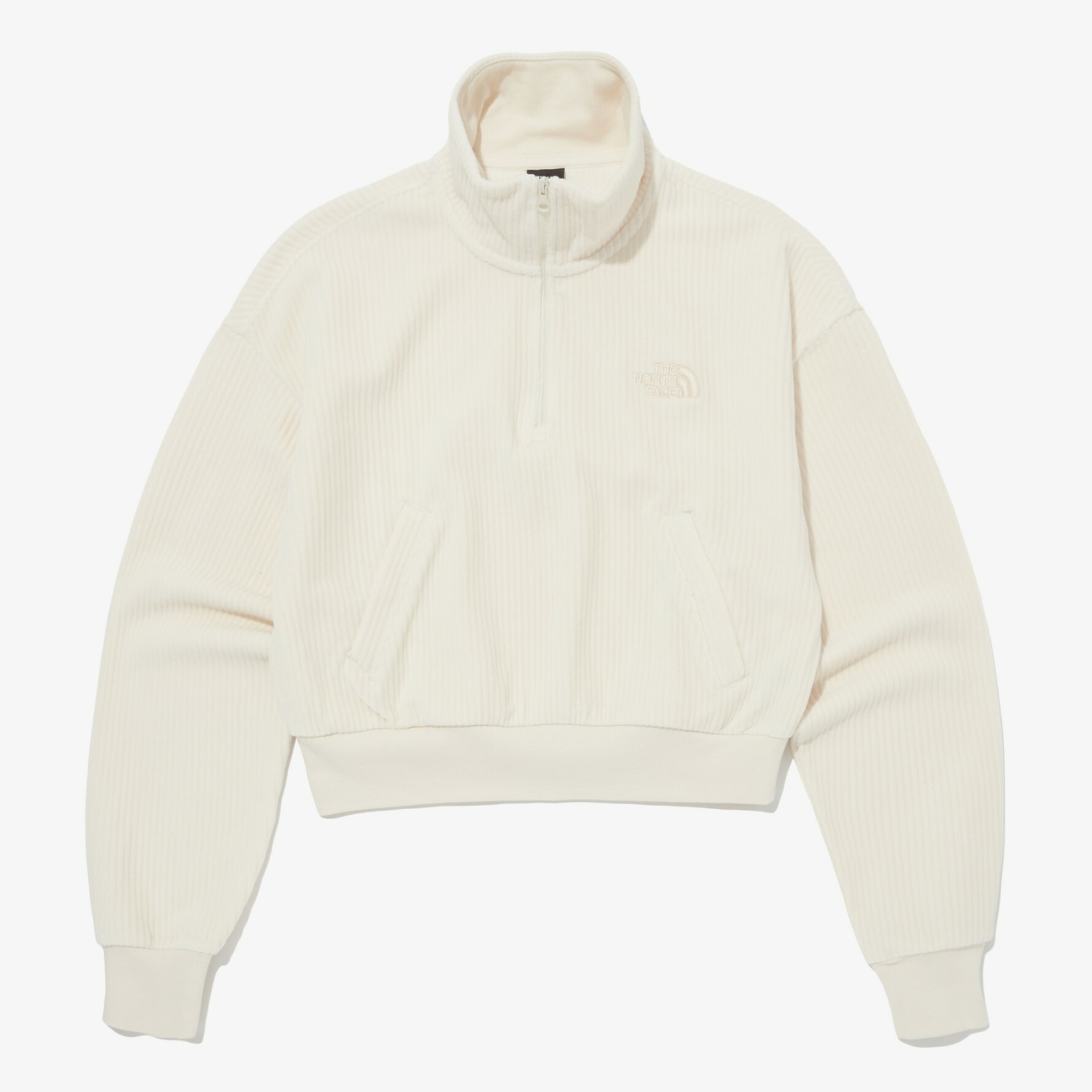 【代購】THE NORTH FACE 北臉 女 SWIFT VELOUR 立領 半拉 長袖 NM5MQ82