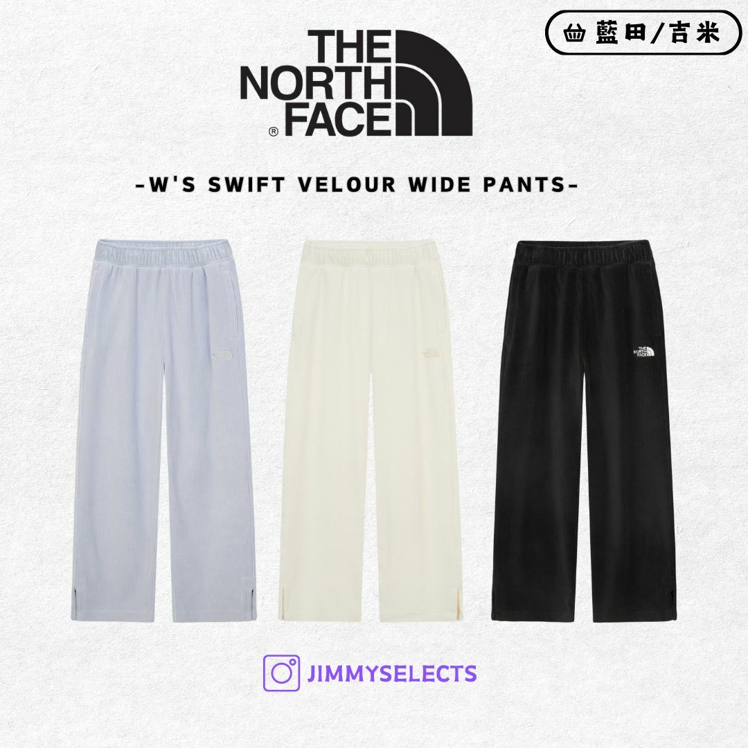 【代購】THE NORTH FACE 北臉 女 SWIFT VELOUR 寬褲  長褲 褲子 NP6KQ82