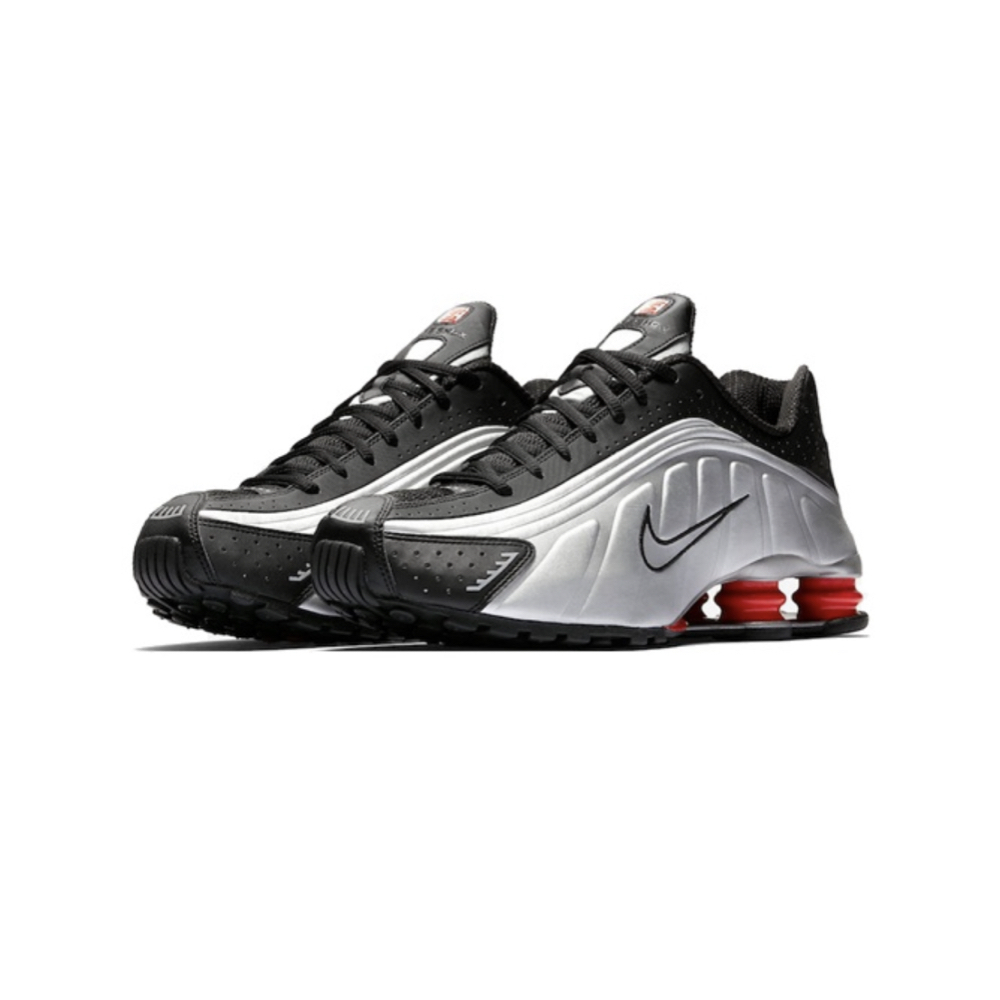 Nike Shox R4 Black Metallic Silver 黑銀紅 彈簧鞋 BV1111-008