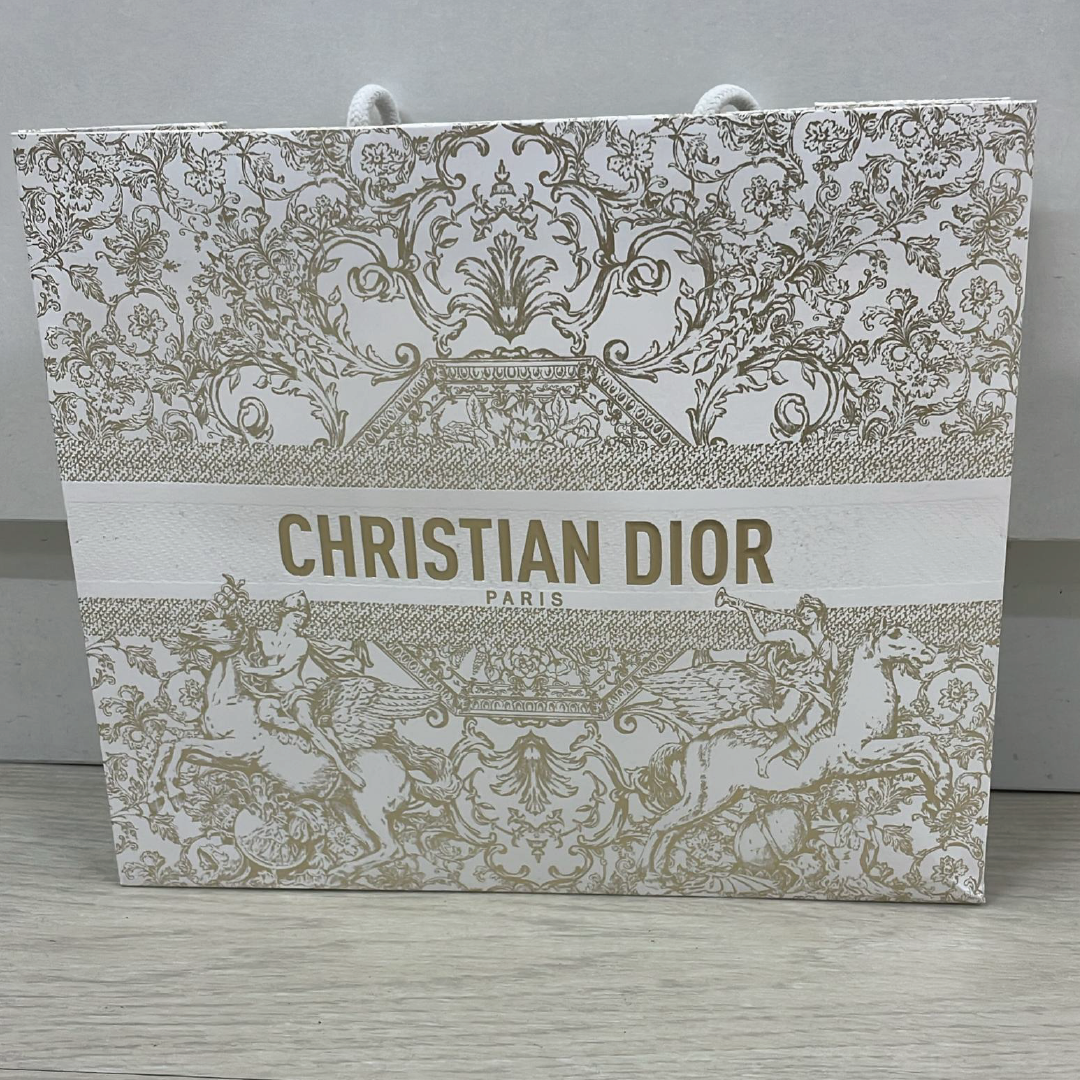Dior - 白金浮雕限量版紙袋