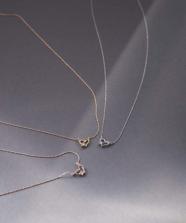 [日本制] 心形閃石頸鏈