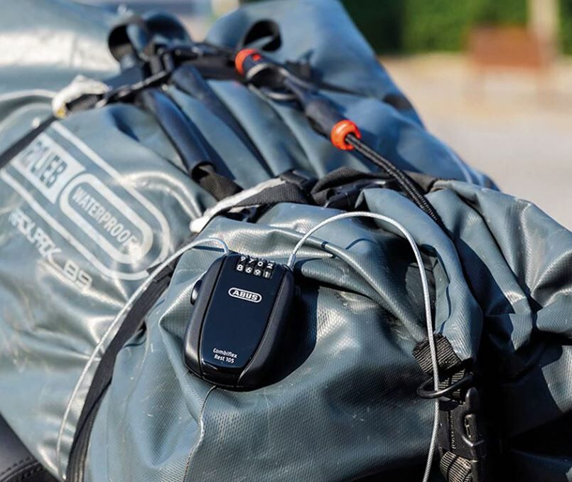 【Abus】Combiflex 輕量自行車萬用鎖 / 125cm 黑色