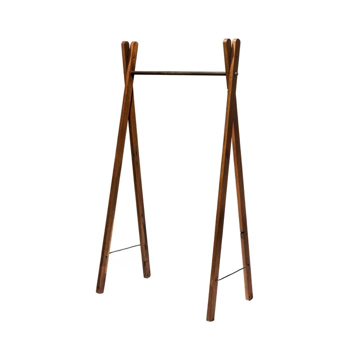 PUEBCO TEAK WOOD GARMENT RACK