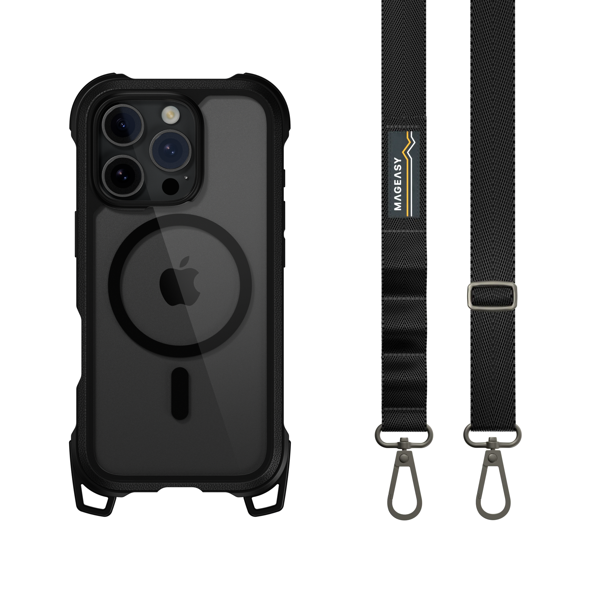 【MagEasy】iPhone16系列 Odyssey Strap M 超軍規防摔掛繩手機殼