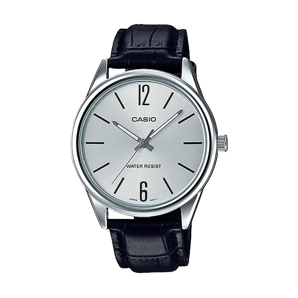 【CASIO】MTP-V005L 3年電池 生活防水 簡約時尚 皮革腕錶-