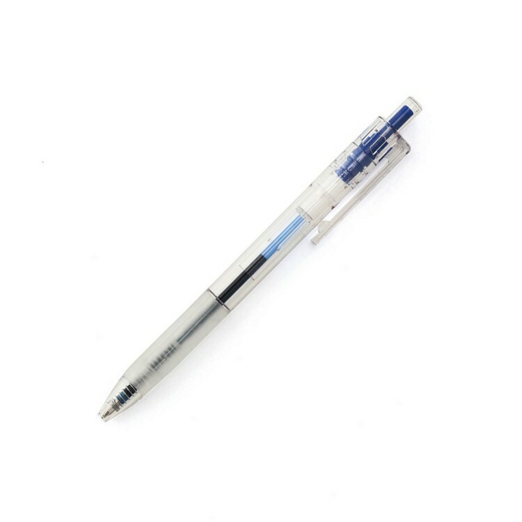 無印良品 MUJI 透明管原子筆/0.7mm/藍