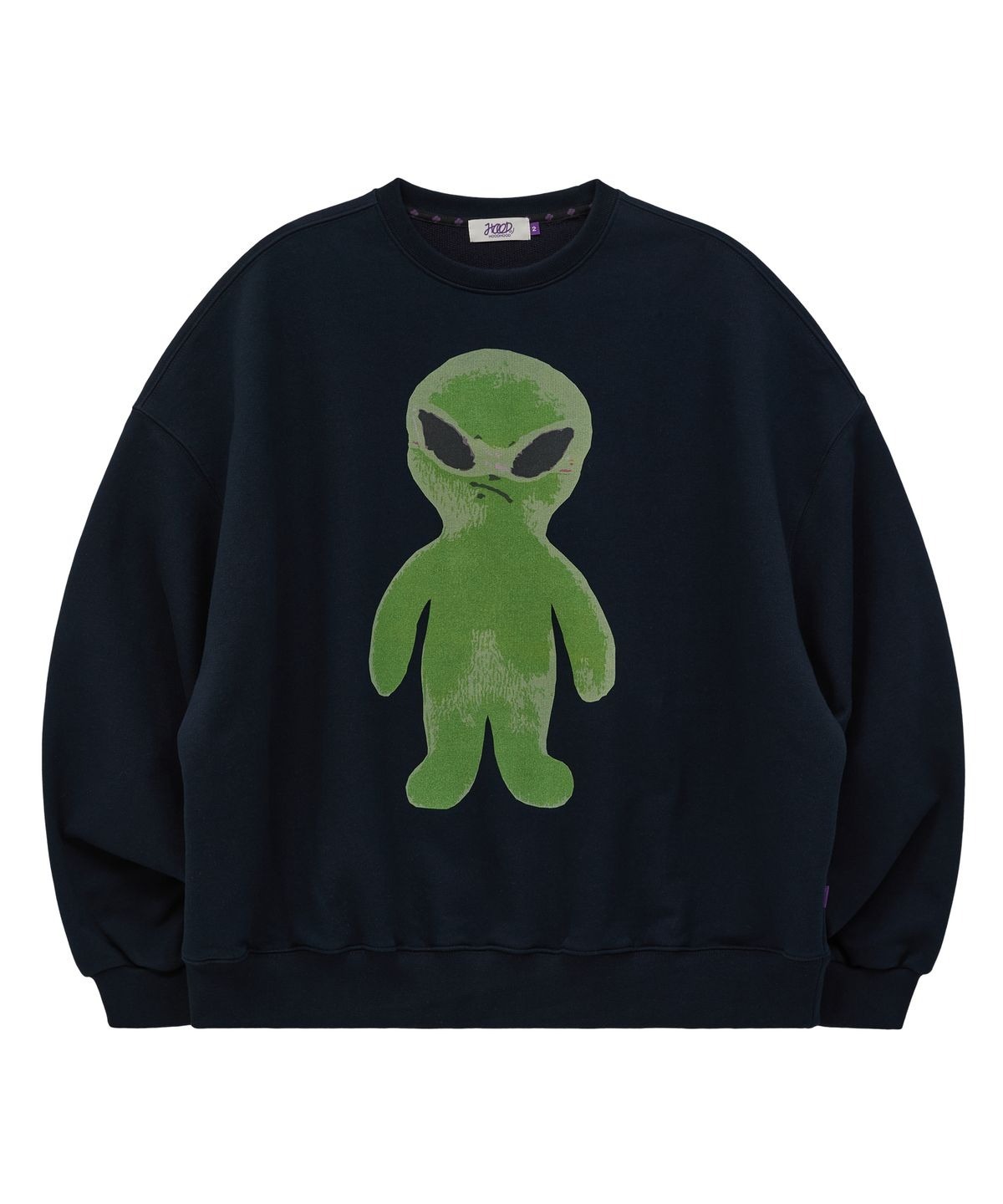 HOODHOOD ♥ Alien graphic overfit hoodie/追跡付 HOODHOOD ♥ Alien graphic overfit hoodie/追跡付