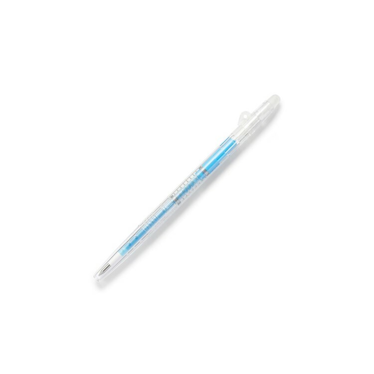 無印良品 MUJI 可消除的細原子筆 0.38mm 水藍