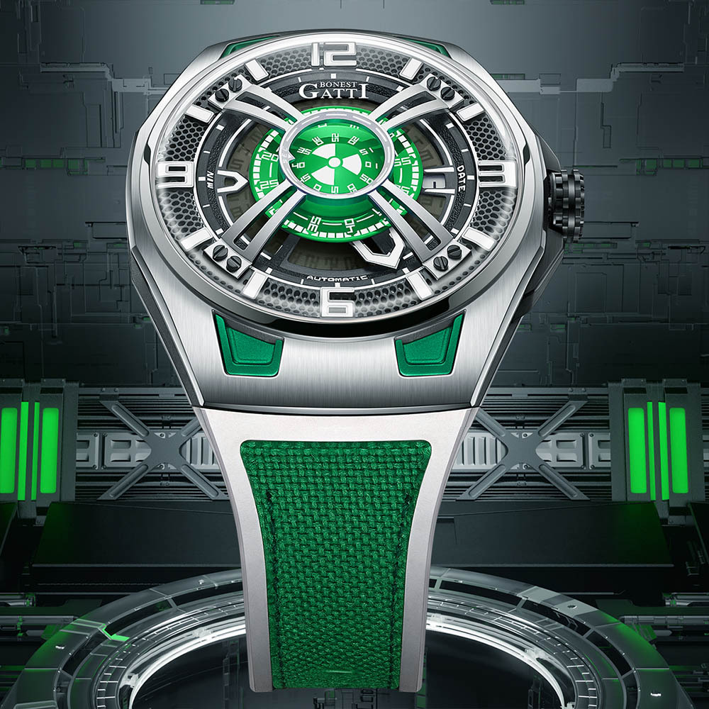 【Bonest Gatti】元宇宙科幻外星系列 BG5803 鏤空錶 德國機械錶 德國手錶