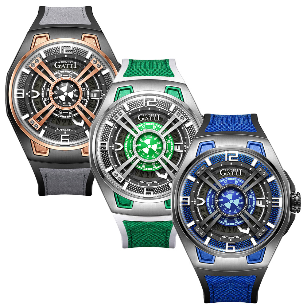 (預購)【Bonest Gatti】元宇宙科幻外星系列 BG5803 鏤空錶 德國機械錶 德國手錶