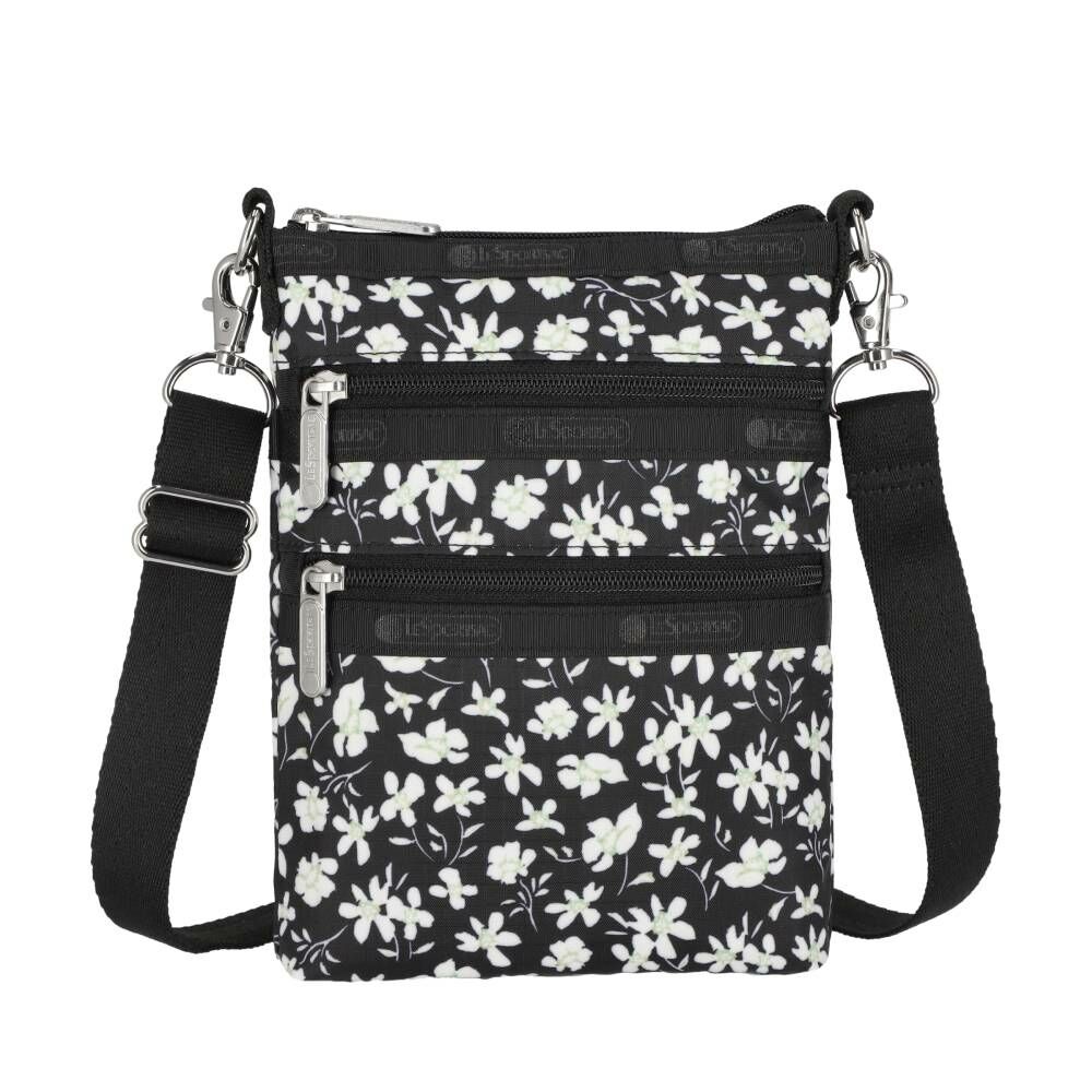 LeSportsac - 3 ZIP CROSSBODY 三層拉鍊斜背包 - 歡快花園