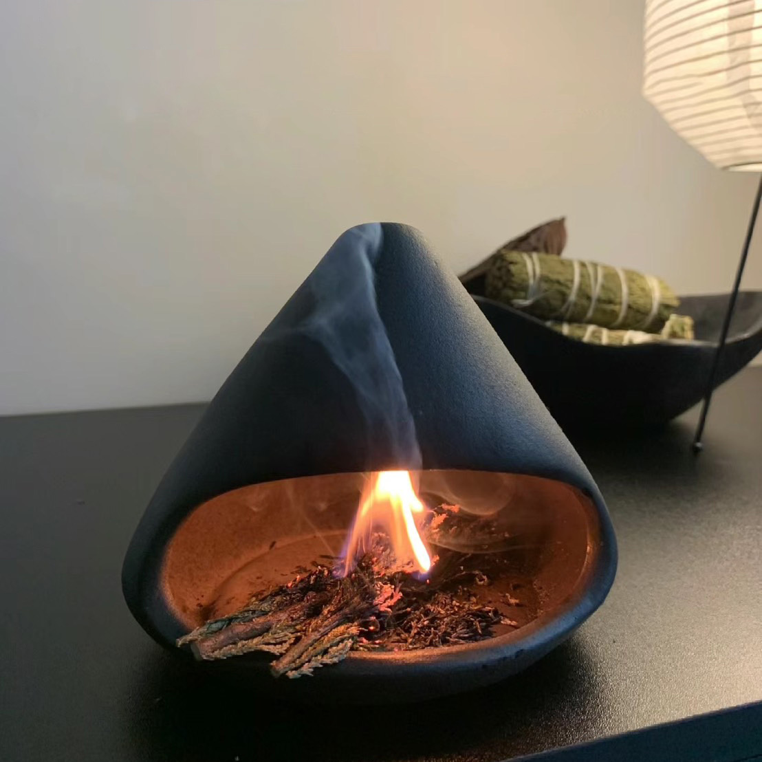 【靜逸】消磁焚香窯│水晶手鍊消磁專用│環境消磁淨化│鼠尾草、聖木、許願蠟燭、雪松等適用