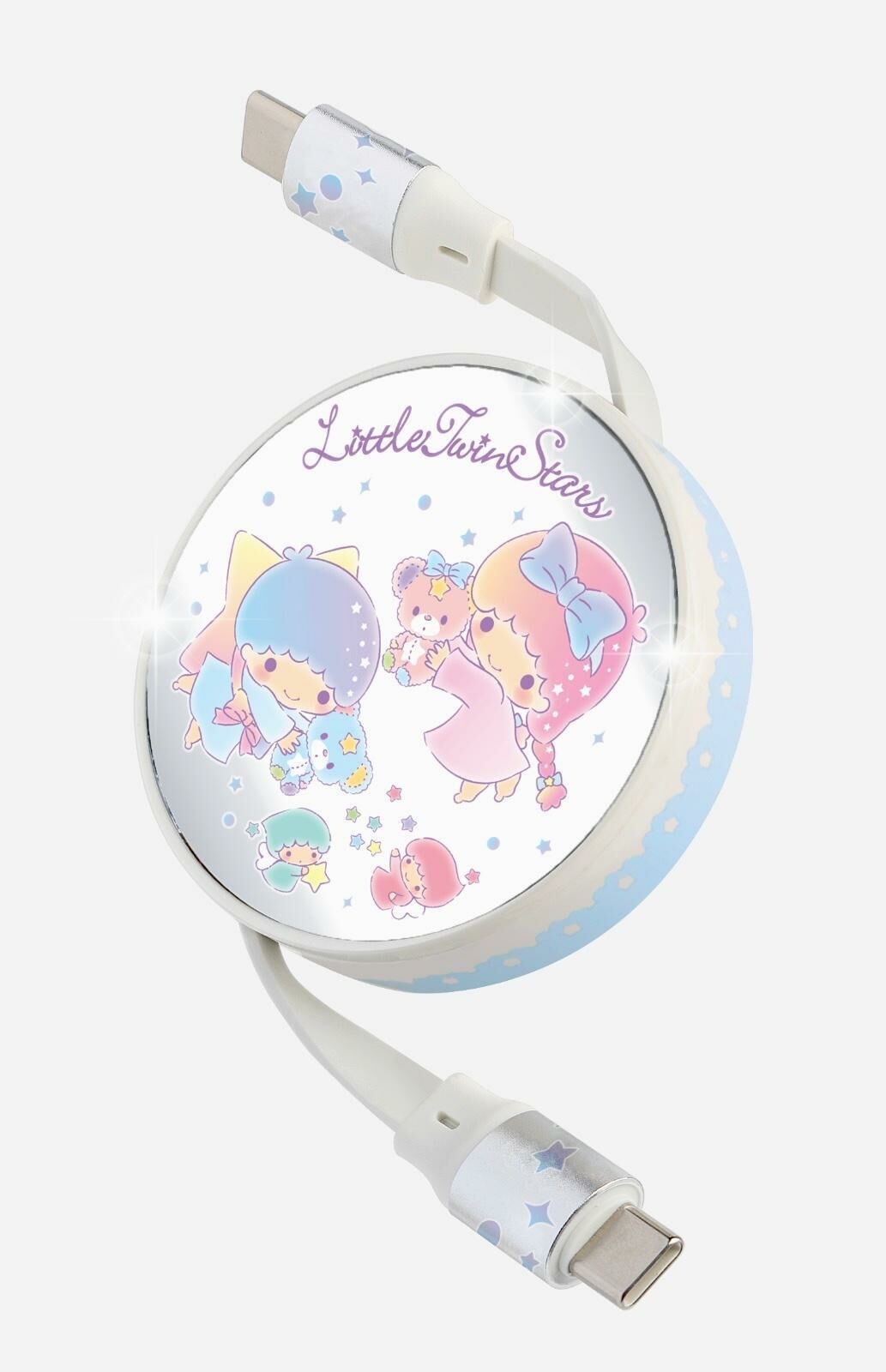 Clue Box Sanrio character CB-USB-C1自動伸縮USB-C數據充電電線