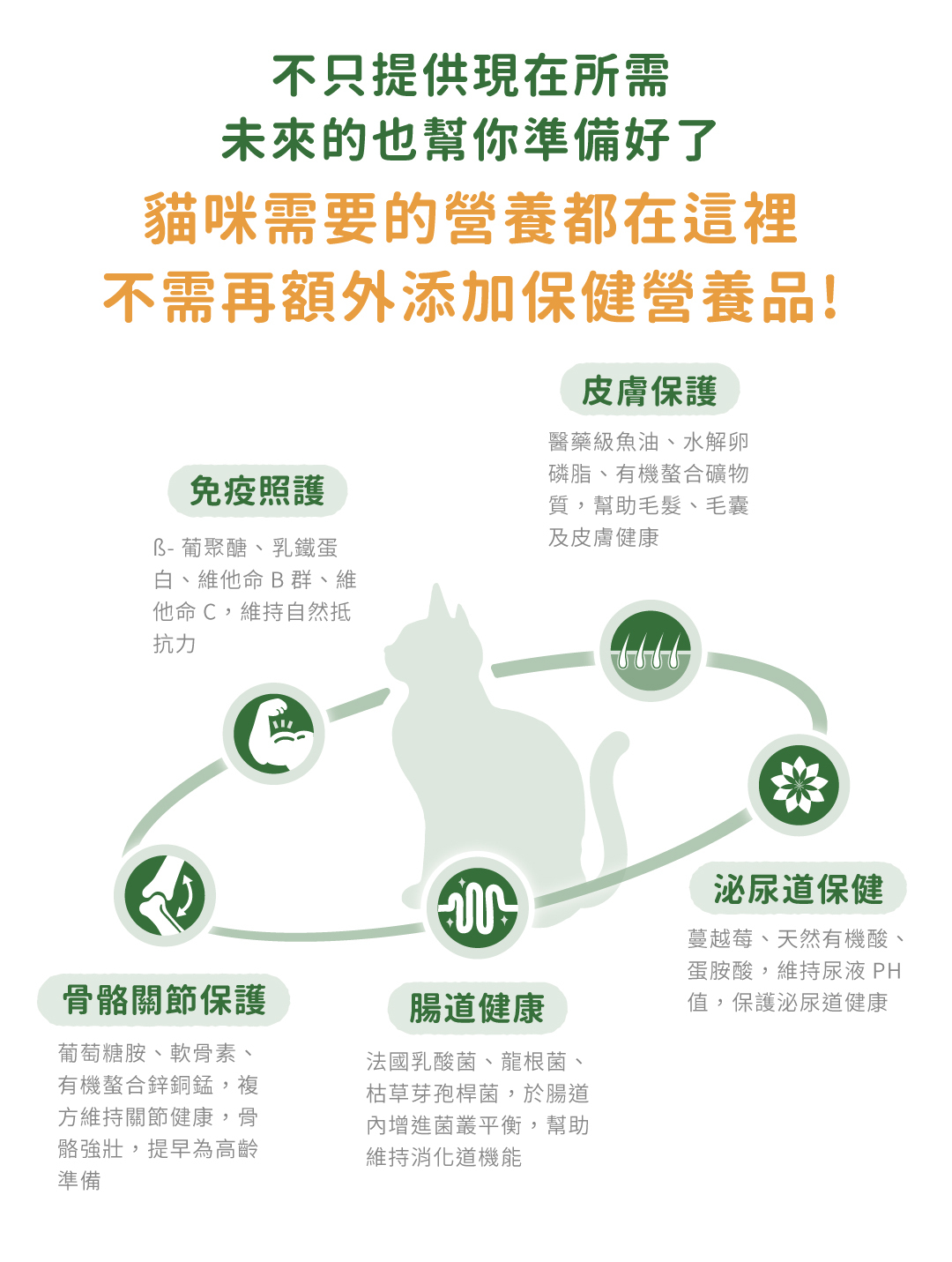 不需再額外添加保健營養品