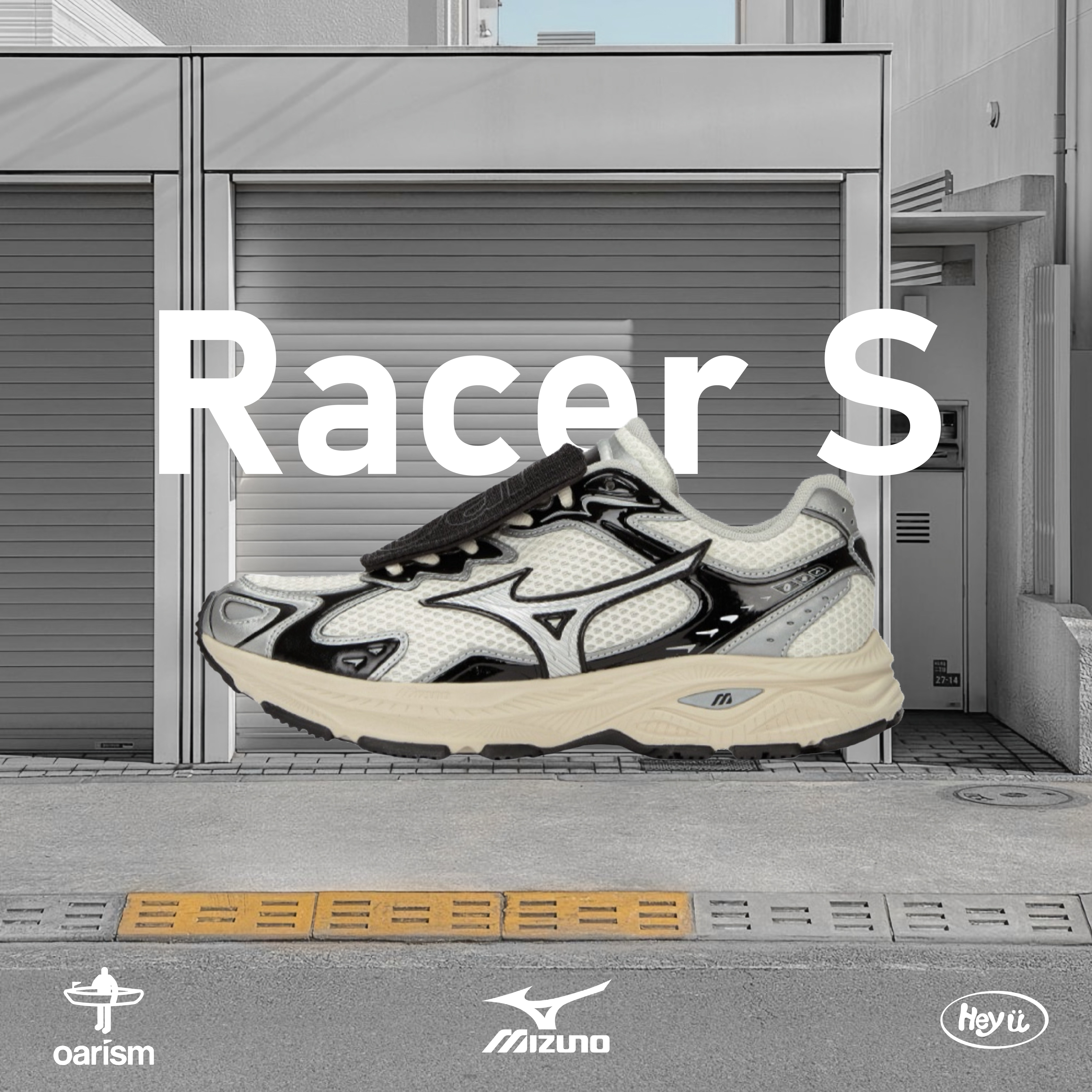 Oarism x Mizuno Racer S (黑銀) 基本款/禮盒版