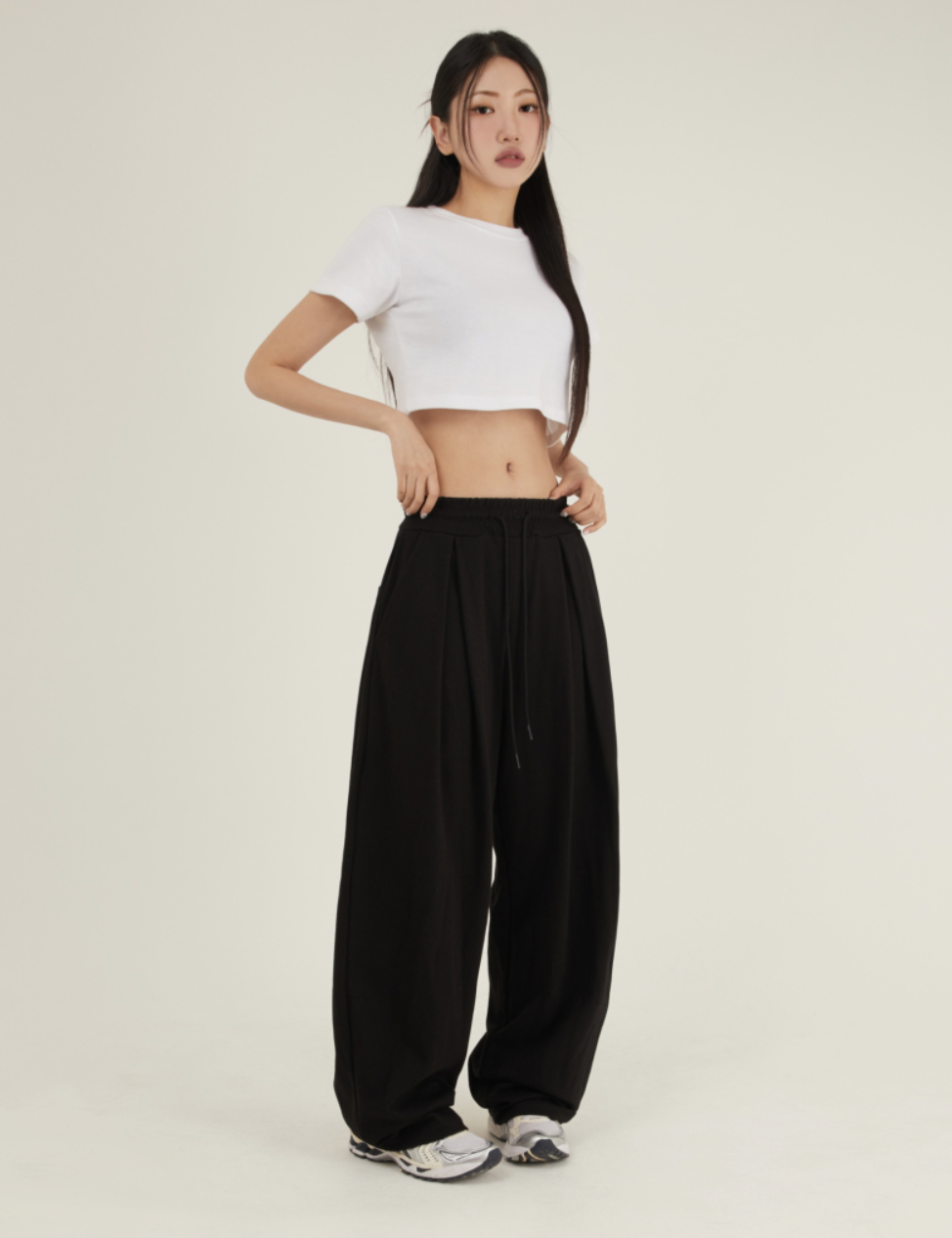 韓國連線🇰🇷 Boundary 寬鬆落地長褲 棉褲 網布 長褲 休閒 2色/預購