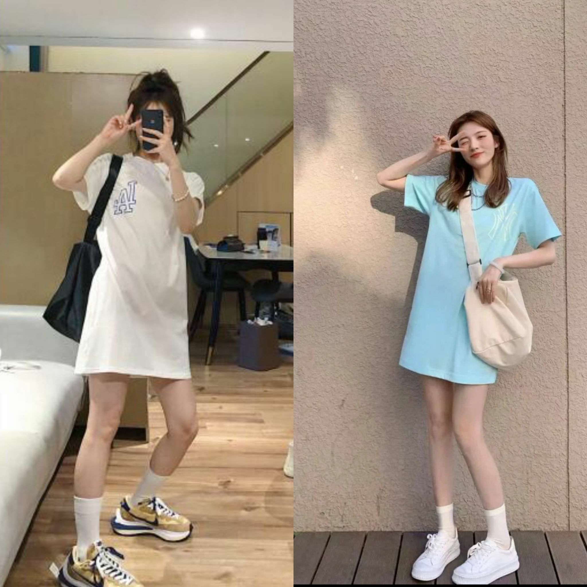 【預購】MLB G090901 女裝短袖連衣裙