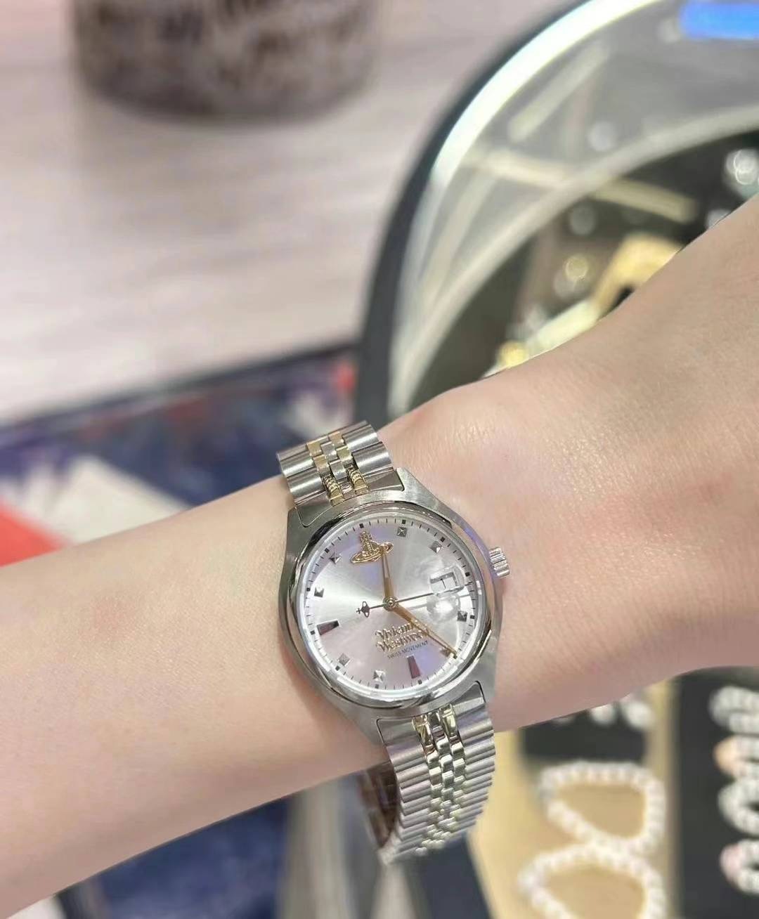 【預購】Vivienne Westwood G090905 女裝手錶（碎冰白）