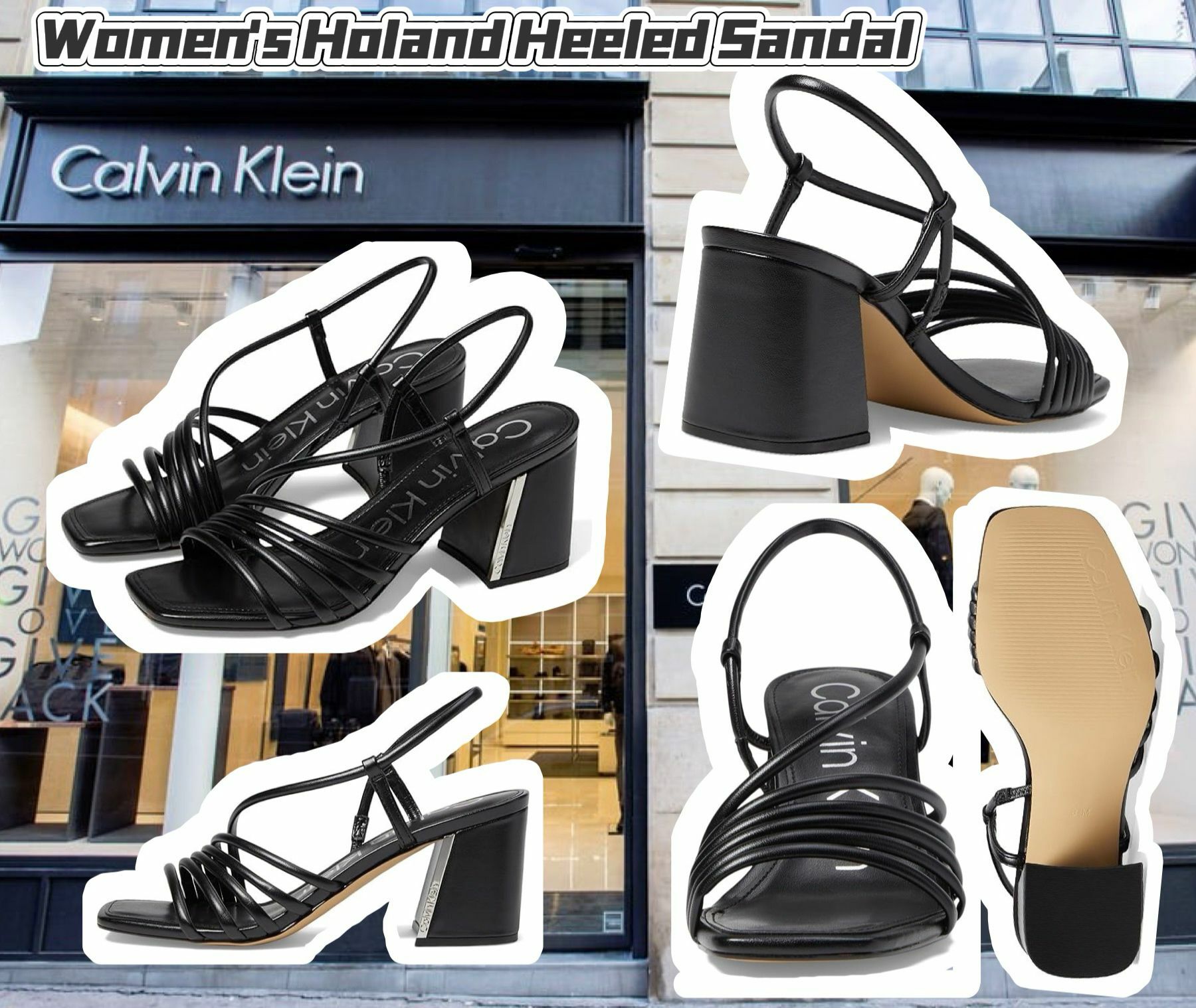【預購】CALVIN KLEIN Holand G090920 女裝粗跟涼鞋