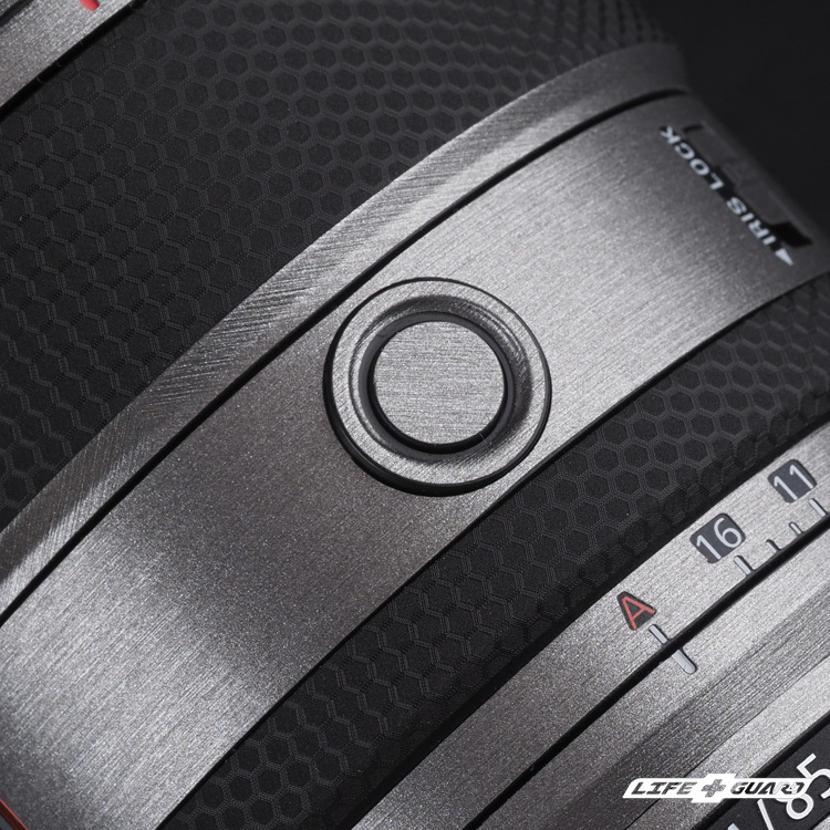 LIFE+GUARD 鏡頭貼膜安裝示意，適用 SONY FE 85mm F1.4 GM II