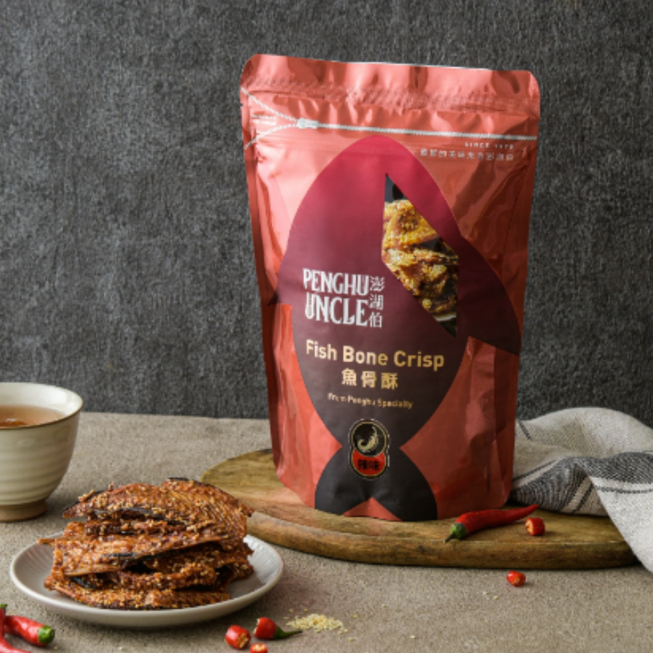 澎湖伯-魚骨酥（辣味）