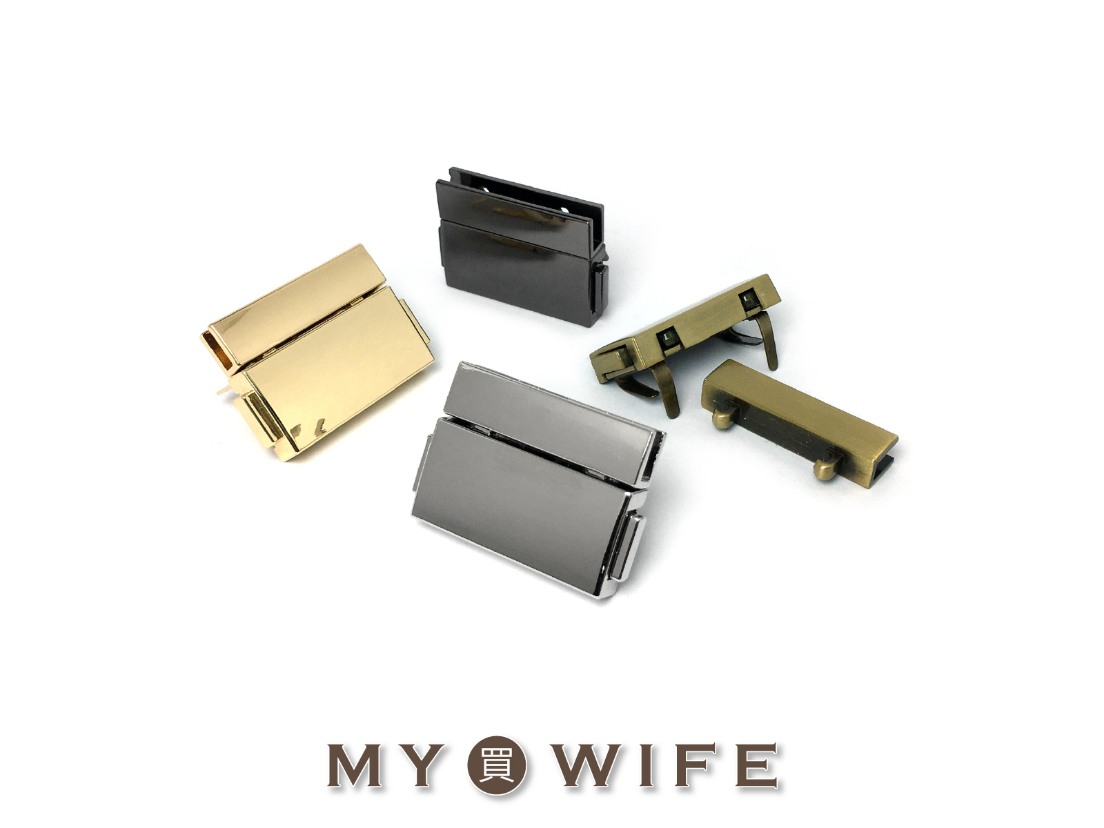 38x29mm公事包合金鎖扣_方型鎖扣/公事包_4色【YR-102320】