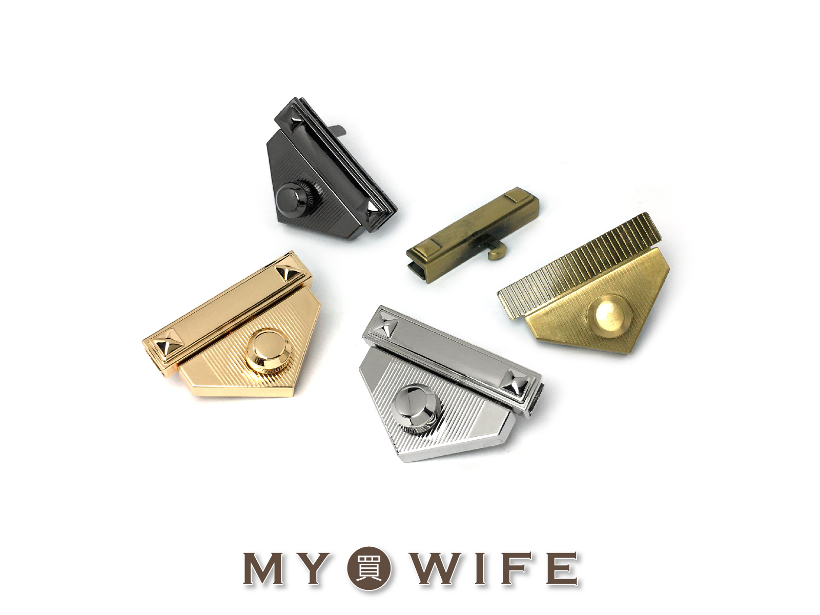 44x31mm三角合金鎖扣_公事包/鎖扣_4色【YR-Y1736】