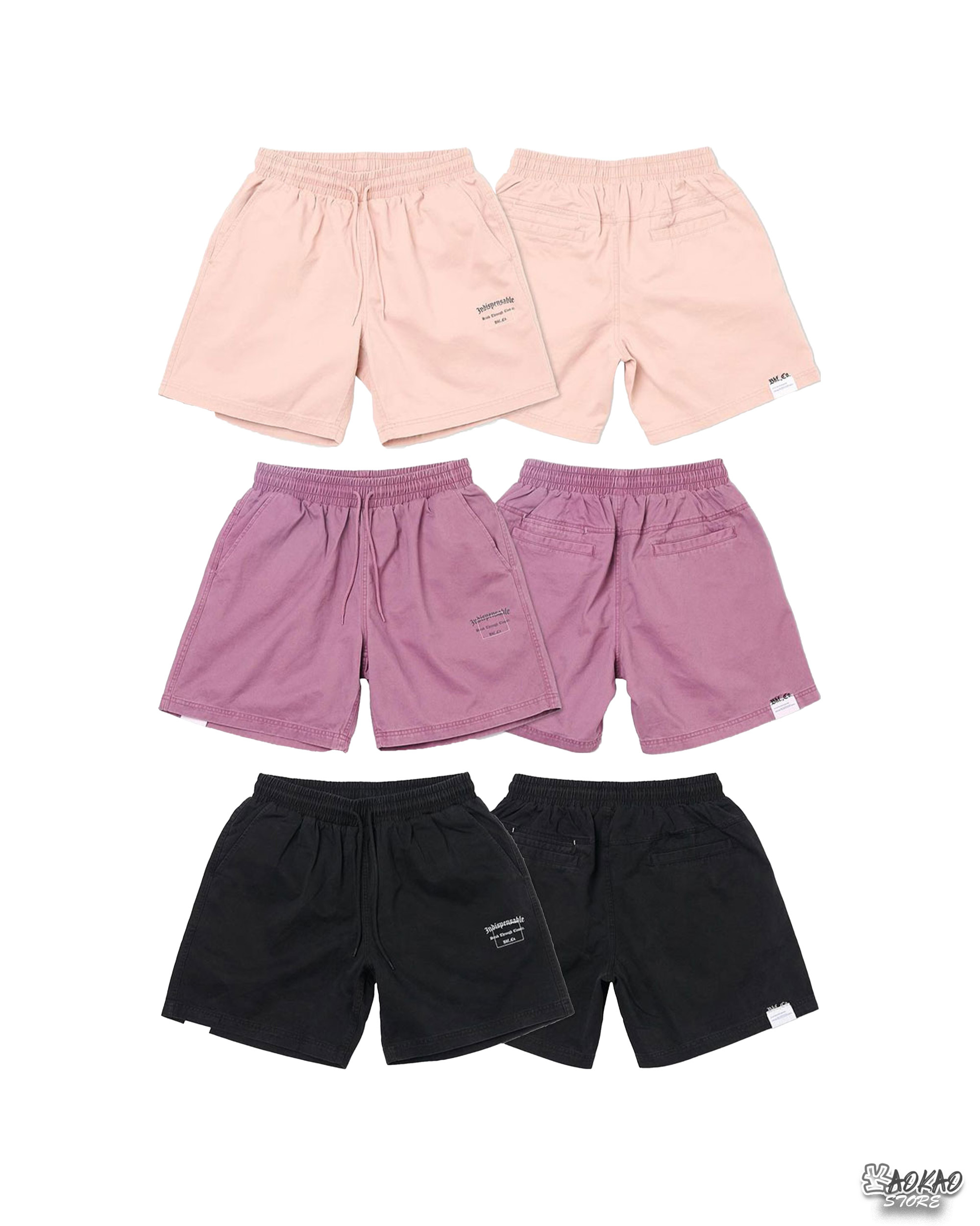 BLACK FLAG 黑旗 Plain Washed Shorts【JBF24P012】