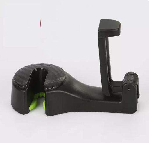 Popular car hook seat back hook with mobile phone holder lock (elegant black)