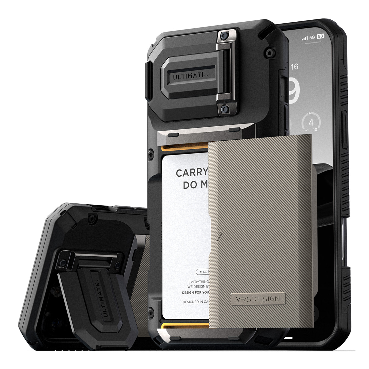 VRS Desgin - Damda Glide DuoGuard - iPhone 16 Pro Max Case 高度防撞鏡頭保護插卡槽支架手機殼