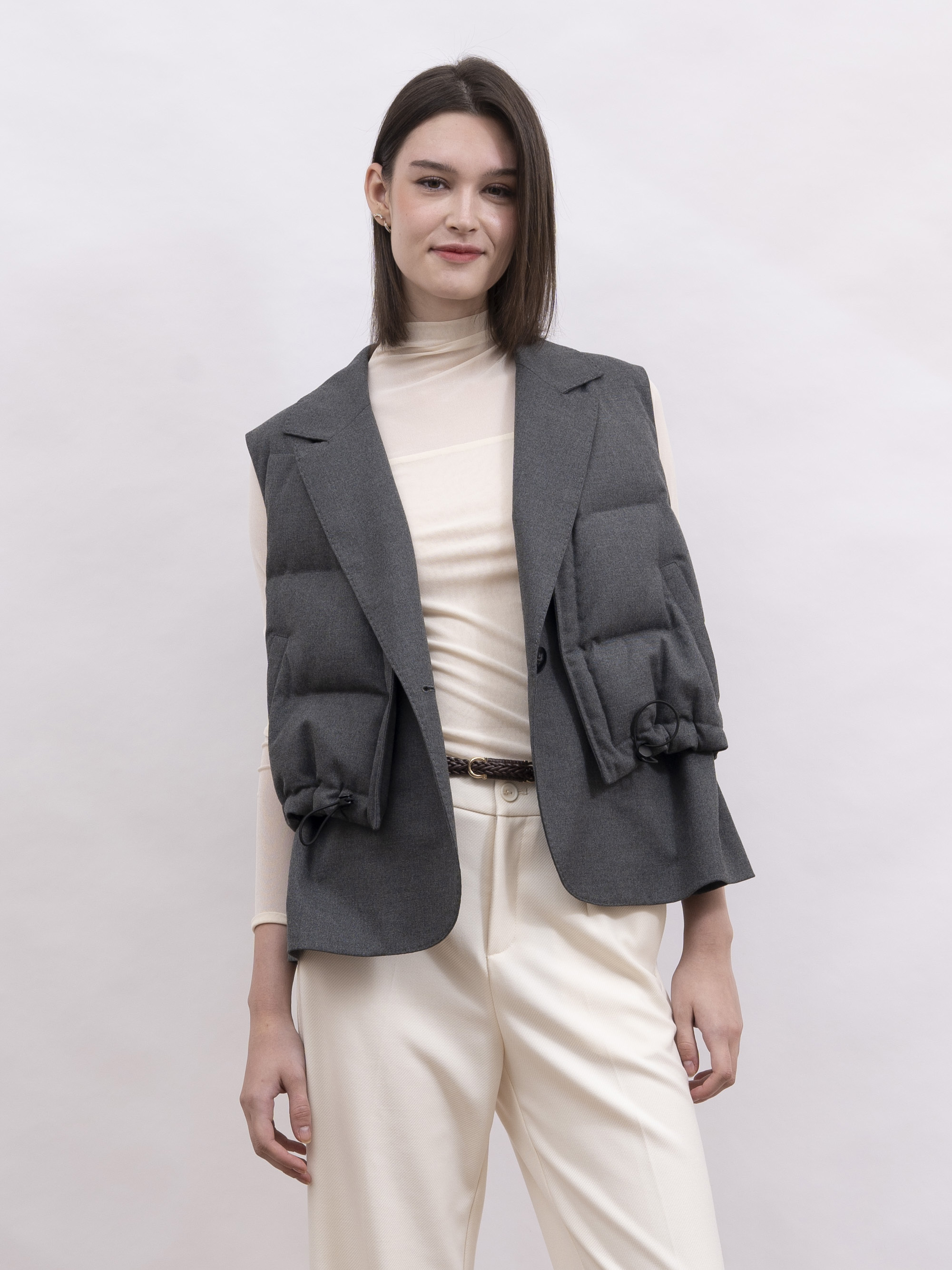 mi-tu 網狀彈性長袖上衣