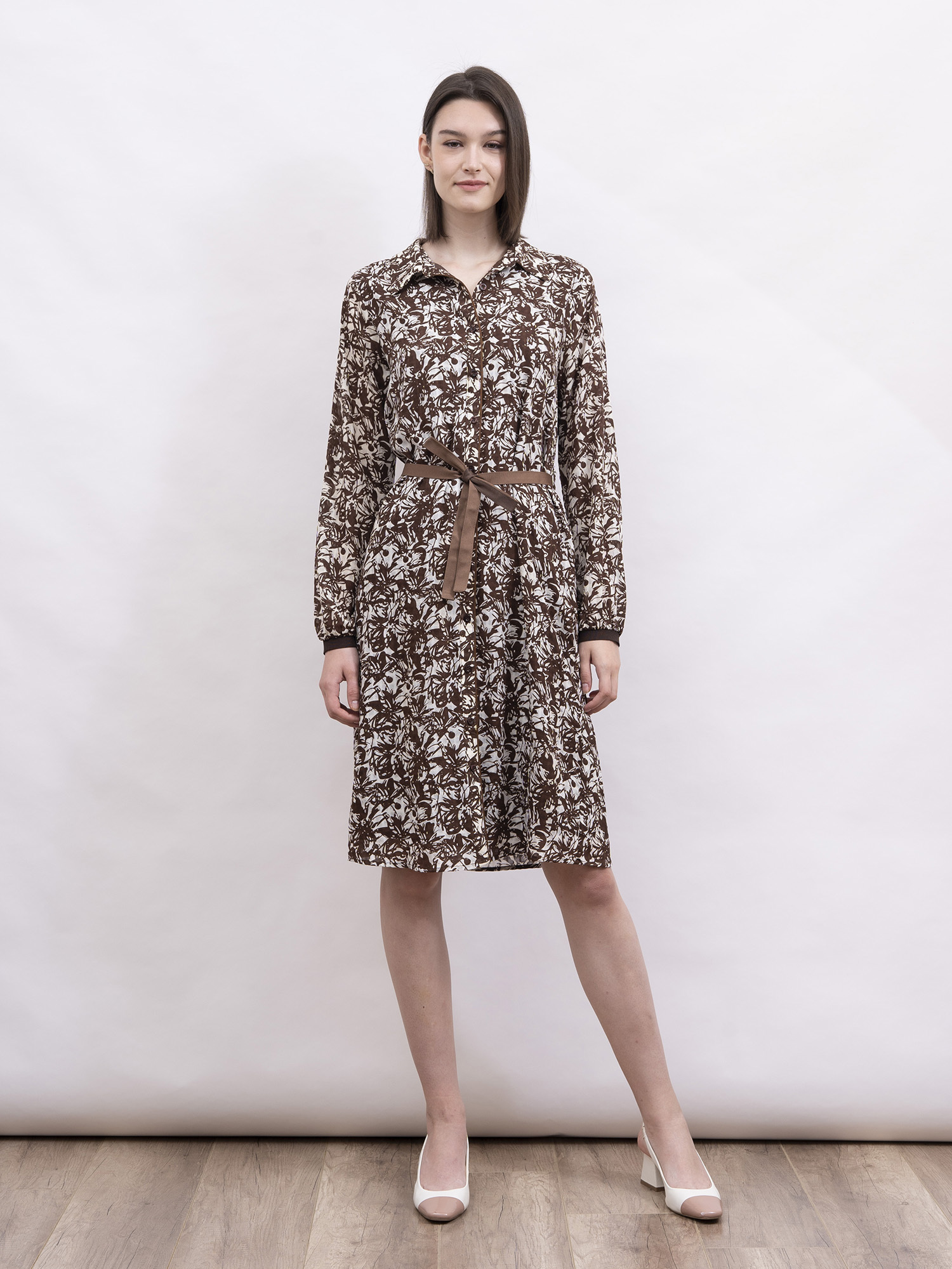 mi-tu 印花恤衫連身裙