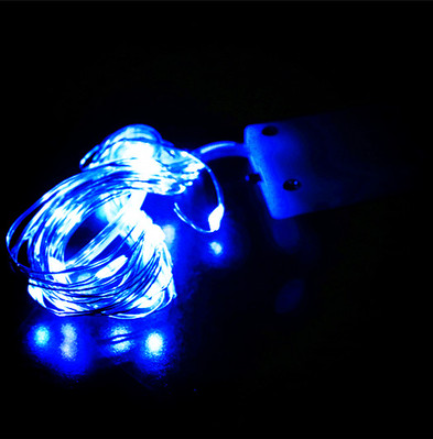 New LED copper wire string lights (waterproof blue) (2 meters)
