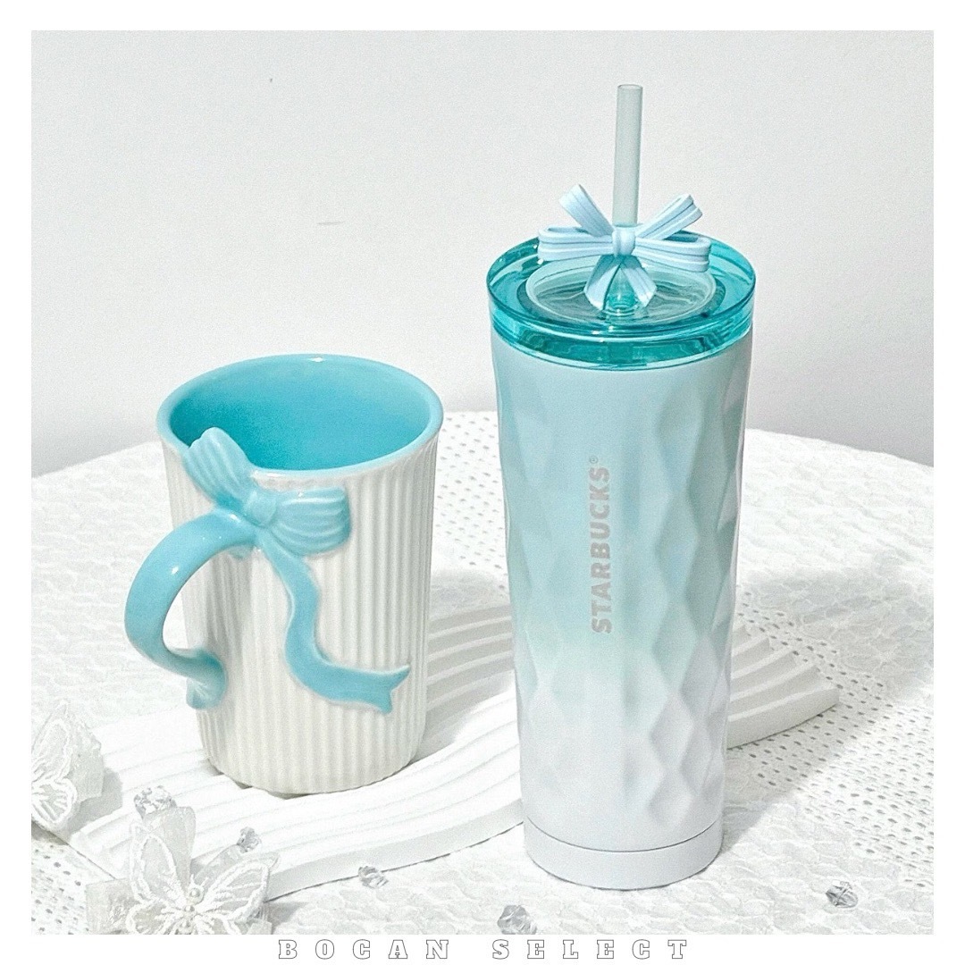 STARBUCKS 星巴克 冰藍芭蕾系列  馬克杯 吸管杯 355ml