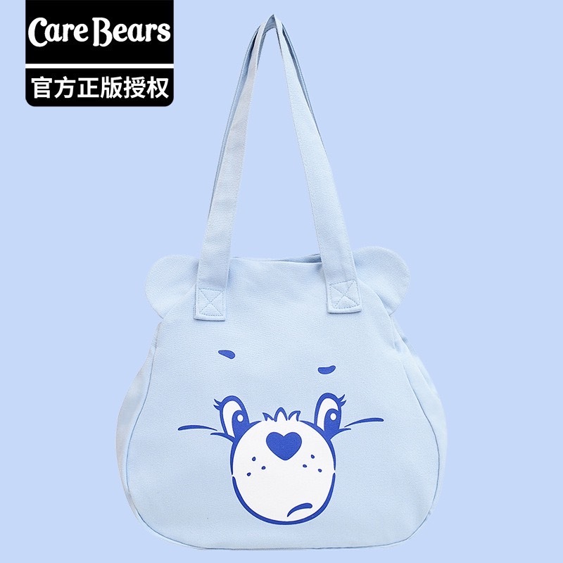 #預購 BJY STORE 陸版授權carebears 大頭造型帆布側背包