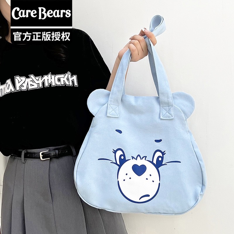 #預購 BJY STORE 陸版授權carebears 大頭造型帆布側背包