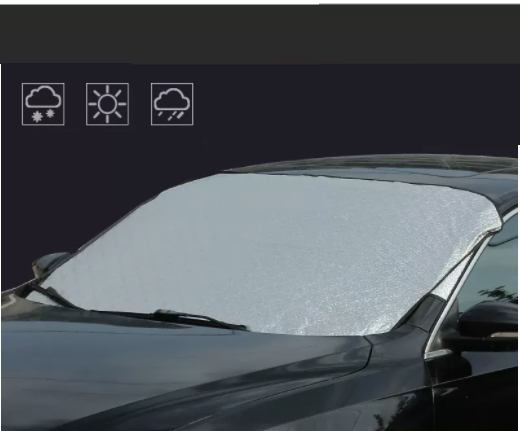 Hot style sandwich door thickened car front windshield anti-freeze cover to block snow and frost cover with snow removal shovel (for sedans only)