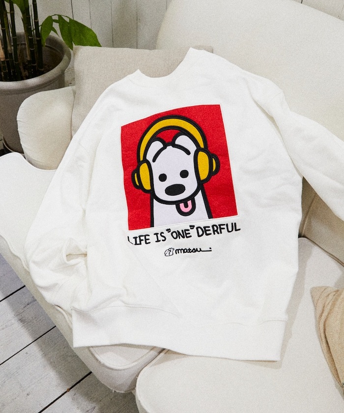 限時特價預購┃聯名 Matsui × FREAK'S STORE 松井 耳機狗狗 刺繡 大學T