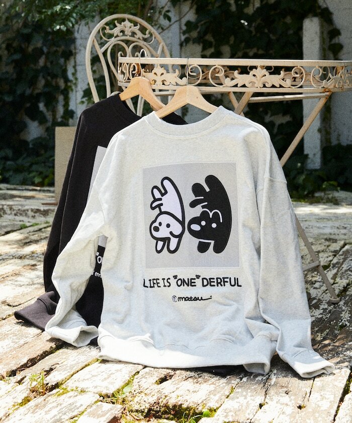 限時特價預購┃聯名 Matsui × FREAK'S STORE 松井 倒立狗狗 刺繡 大學T