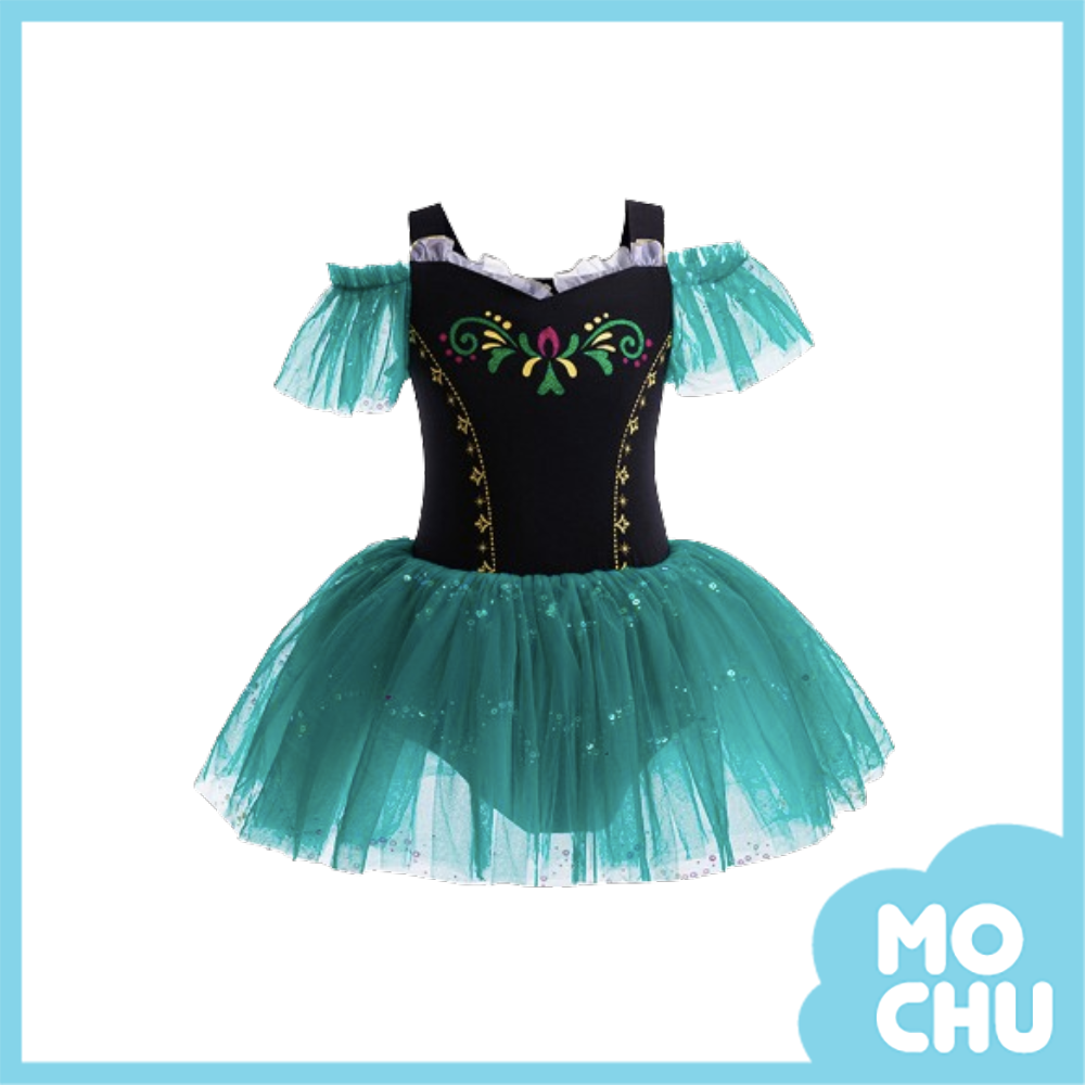 古典花朵澎紗舞蹈裙